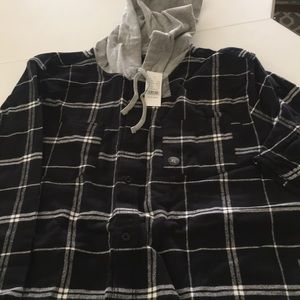 Pacsun flannel hoodie.